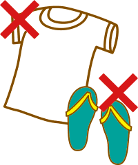 化繊の服は危険